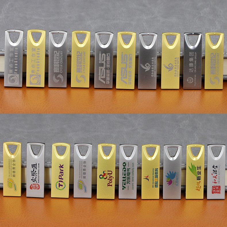 Triangular-Shaped Metal USB Stick with logo