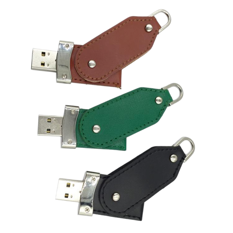 Luxury cowhide flash drive