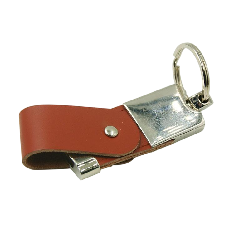 Rustic distressed leather USB