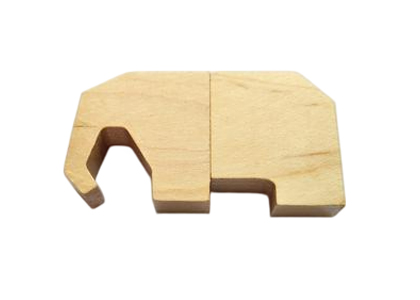 Wooden Elephant Flash Drive