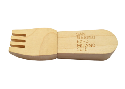 Wooden Fork Flash Drive