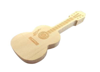 Wooden Guitar Flash Drive