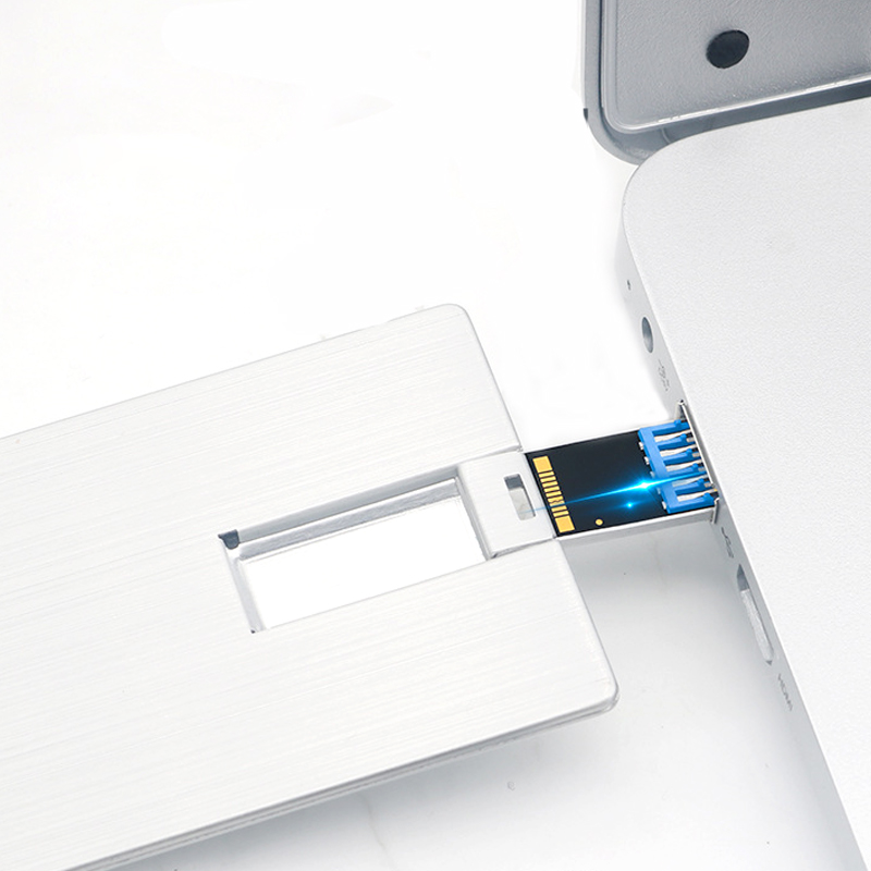 Metal Card USB Flash Drive Usage Diagram