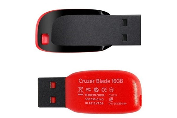 SanDisk Cruzer Blade CZ50 USB Flash Drives - Choose From 8GB, 16GB, 32GB, 64GB, Or 128GB