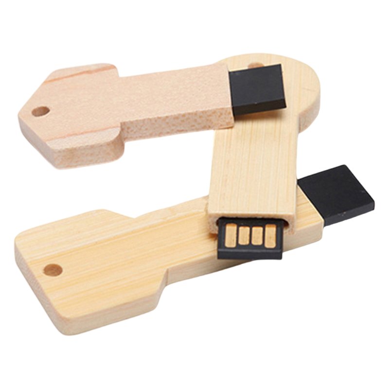 Wooden Key Form Bamboo USB Stick