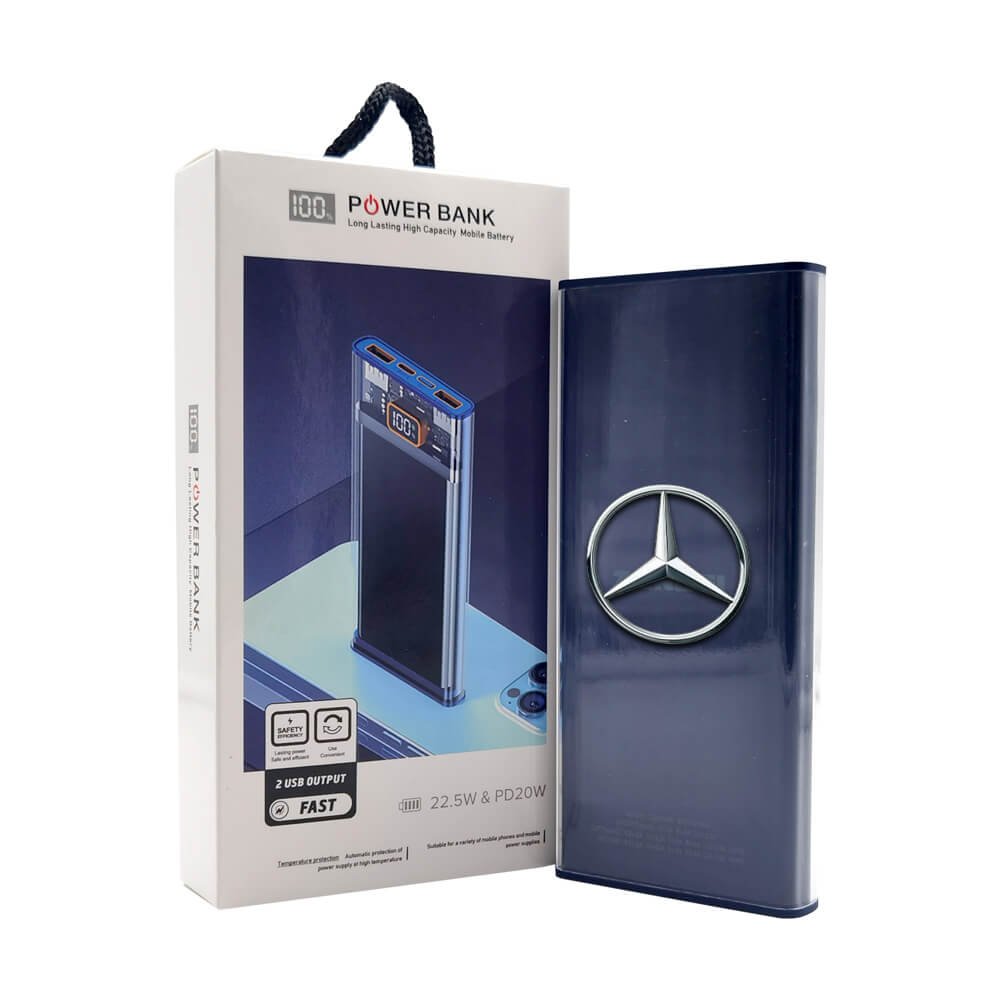 Mercedes-Benz branded fast charging power bank with premium gift packaging
