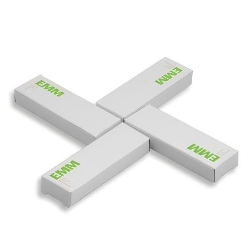 Cross Arranged EMM White Product Boxes