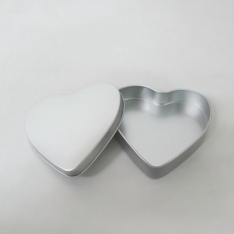 Heart Shaped Empty Tin Box