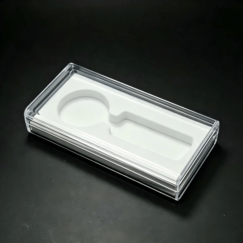 Long Clear Acrylic Box with Custom EVA Foam Insert
