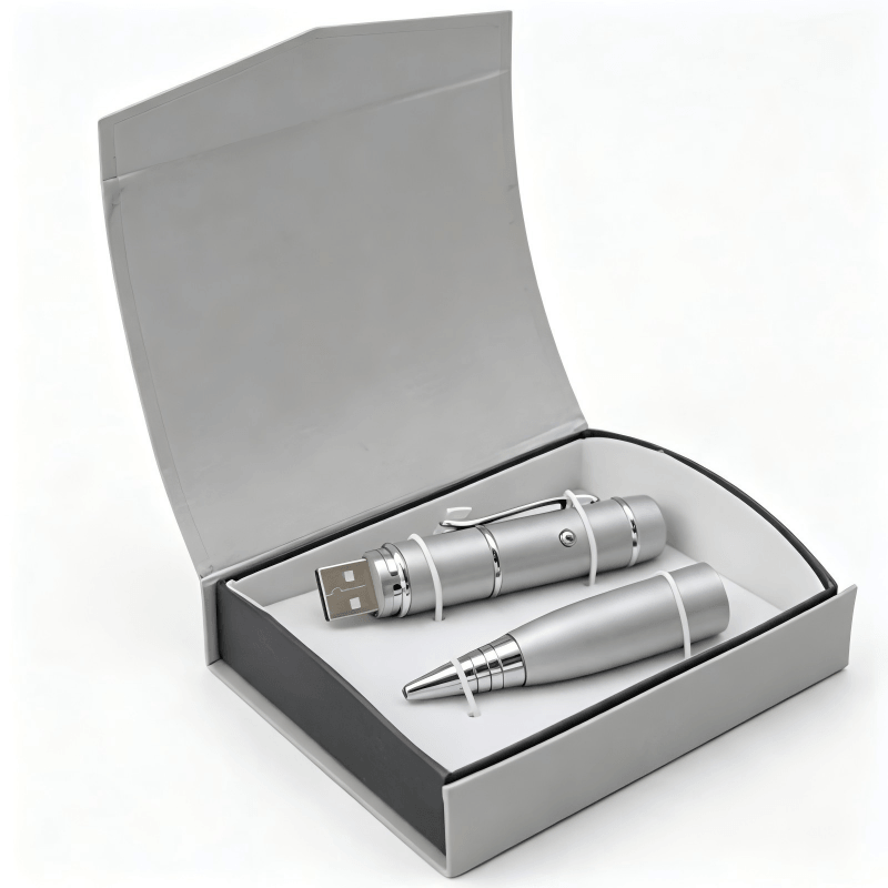 Pen Style USB Flash Drive Gift Box Set