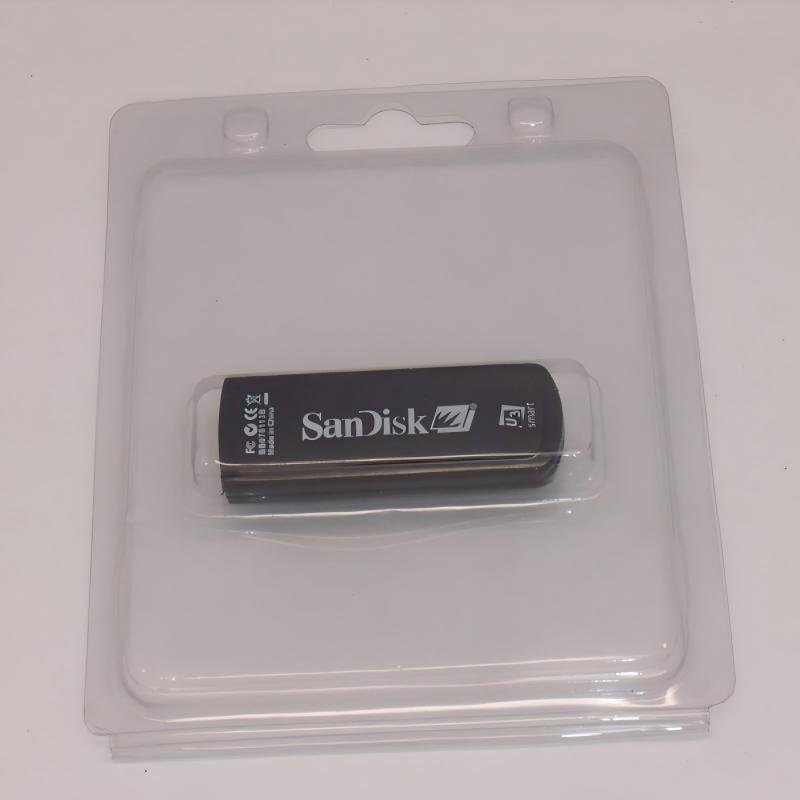 Plain Clear Blister Pack for Metal USB Flash Drive