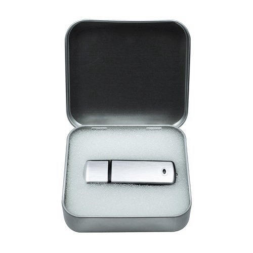 Plain Square Tin Box With White Foam Liner