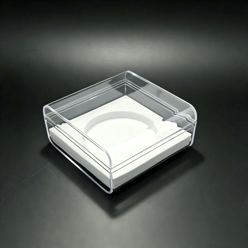Rounded Square Clear Acrylic Two-Piece Box