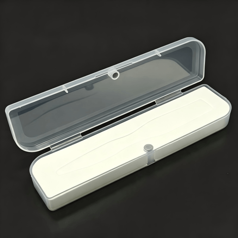 Semi-transparent Hinged Long Plastic Storage Box