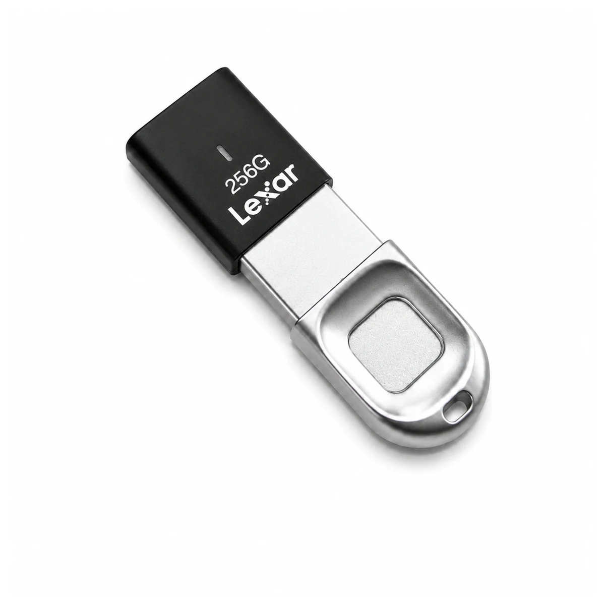 black 256GB fingerprint USB flash drive