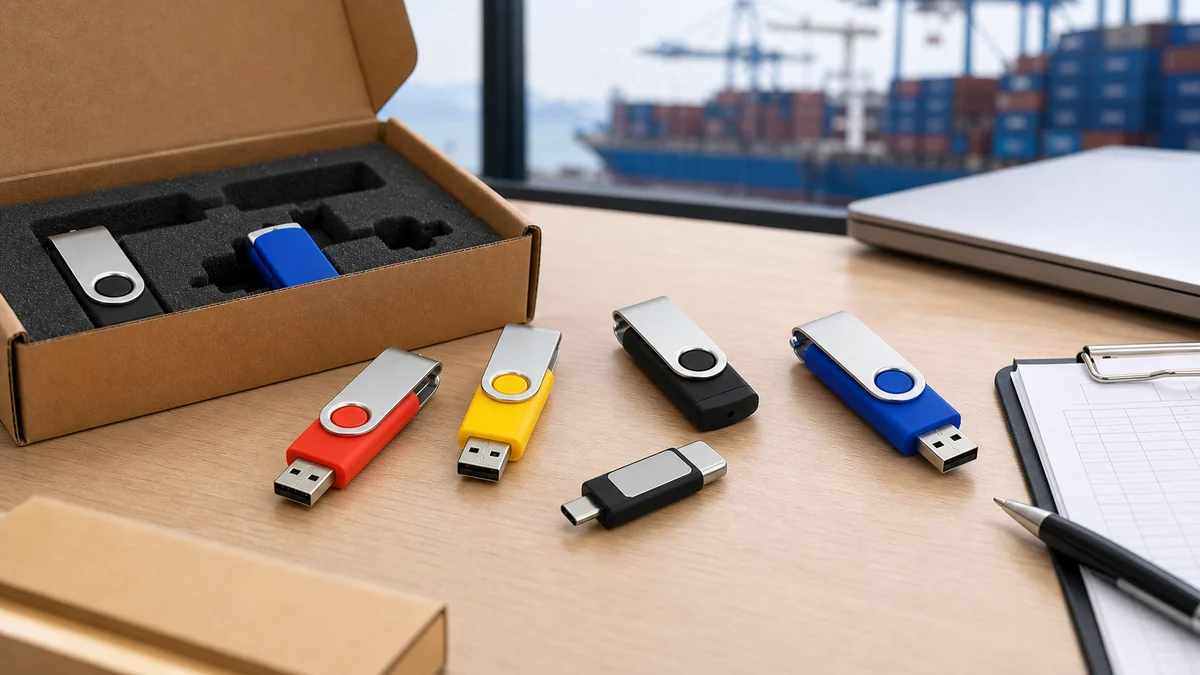 Custom USB flash drives prepared for sourcing and import from China