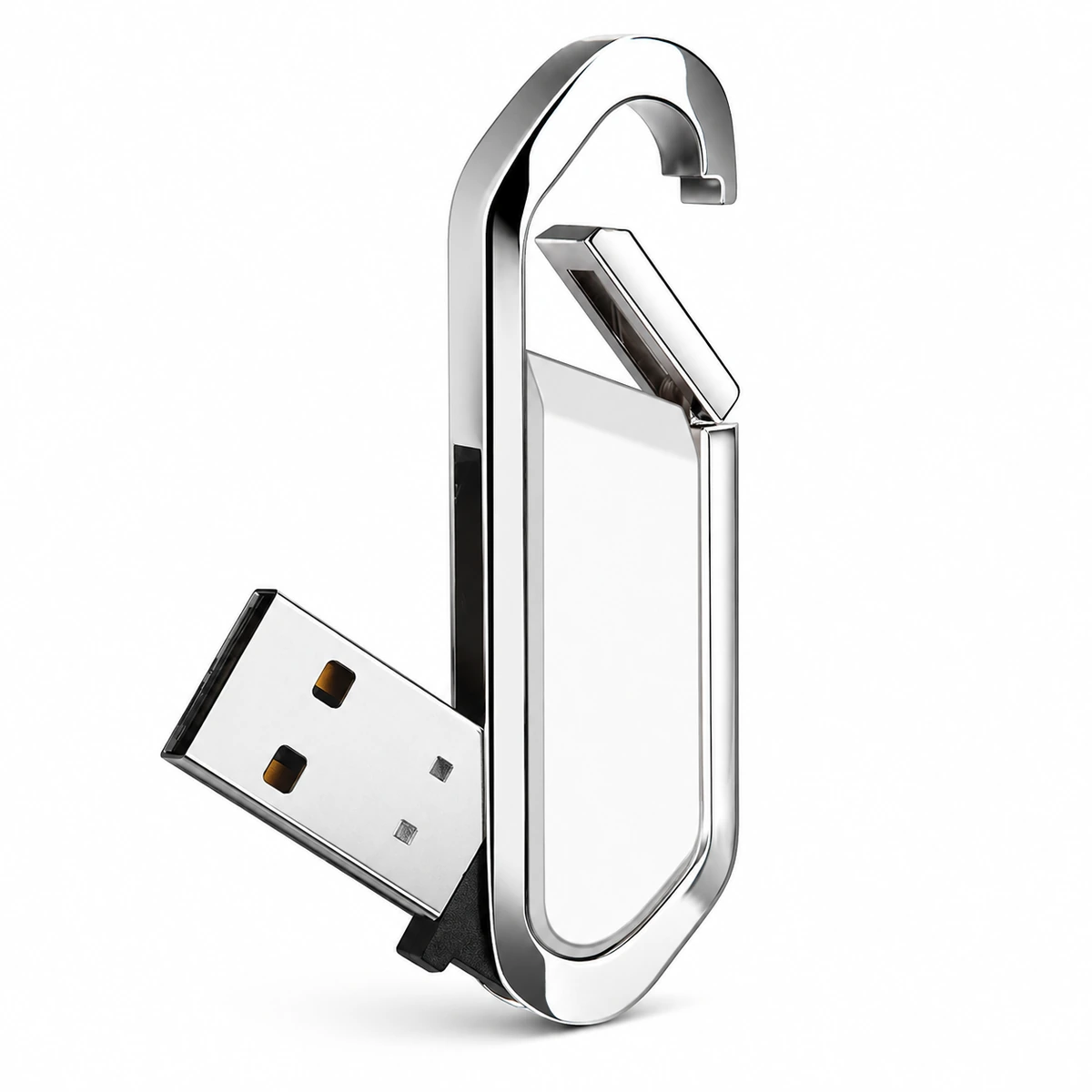 Poliertes Metall-USB-Stick-Clips-Design Poliertes Metall-USB-Stick-Clips-Design