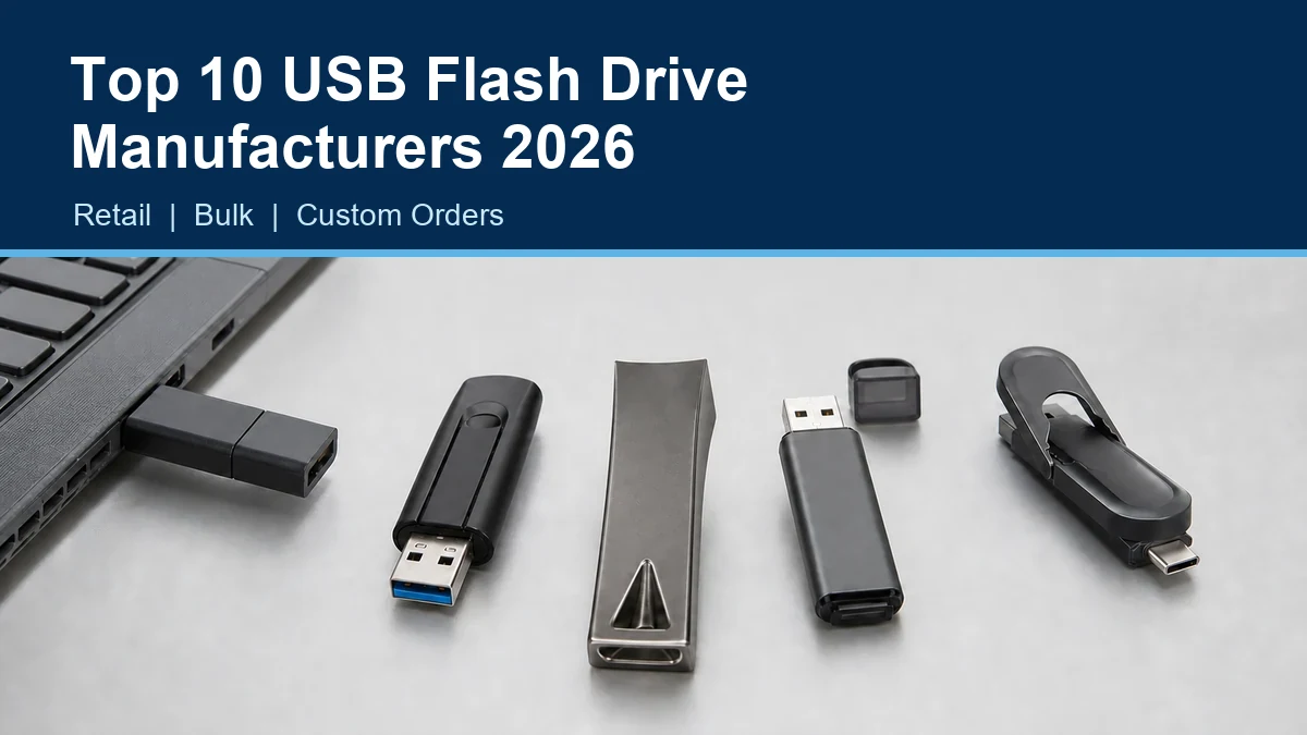 Top 10 der USB-Stick-Hersteller 2026 für Einzelhandel, Großbestellungen und individuelle Aufträge