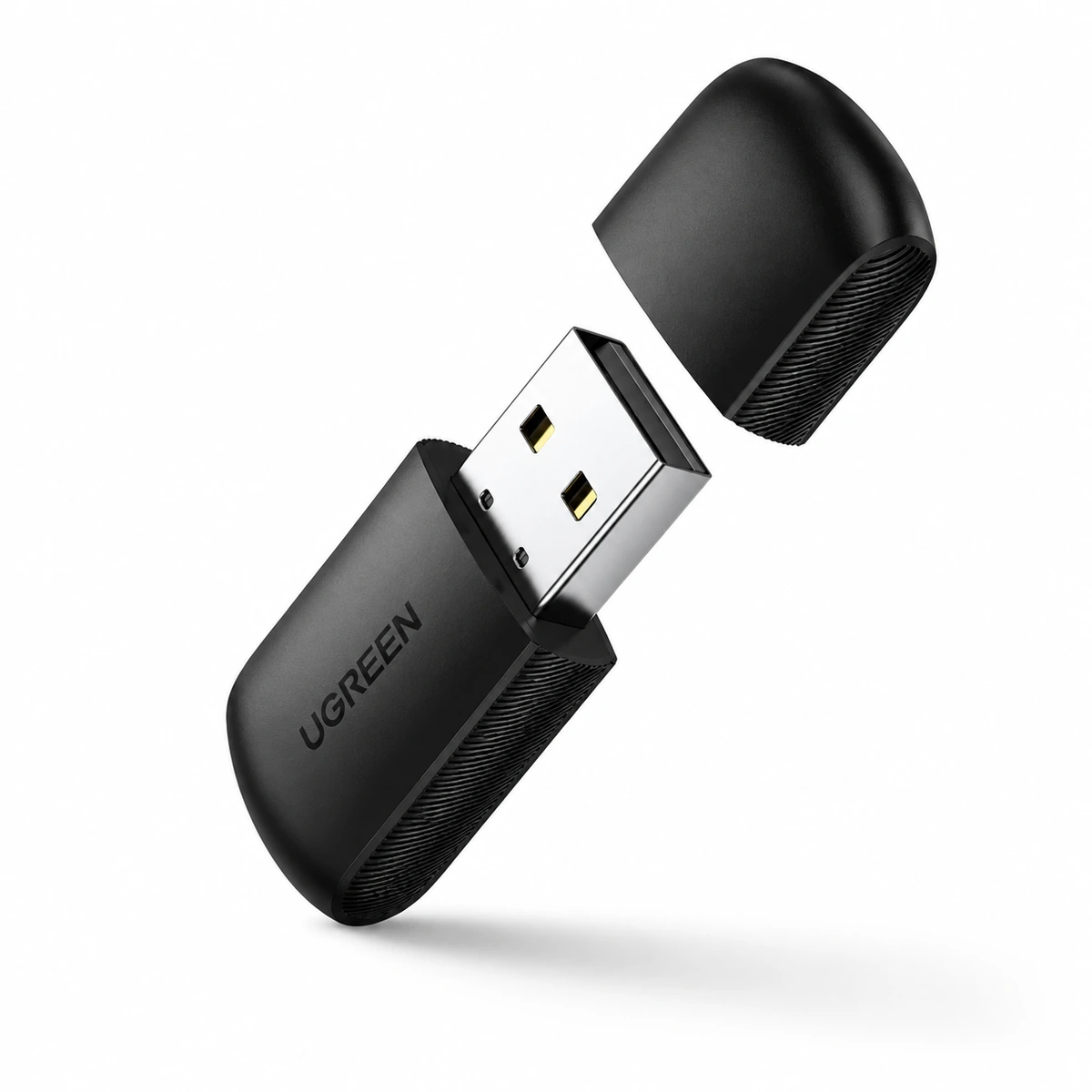 Schwarzer UGREEN USB-Stick mit abnehmbarer Kappe Schwarzer UGREEN USB-Stick mit abnehmbarer Kappe