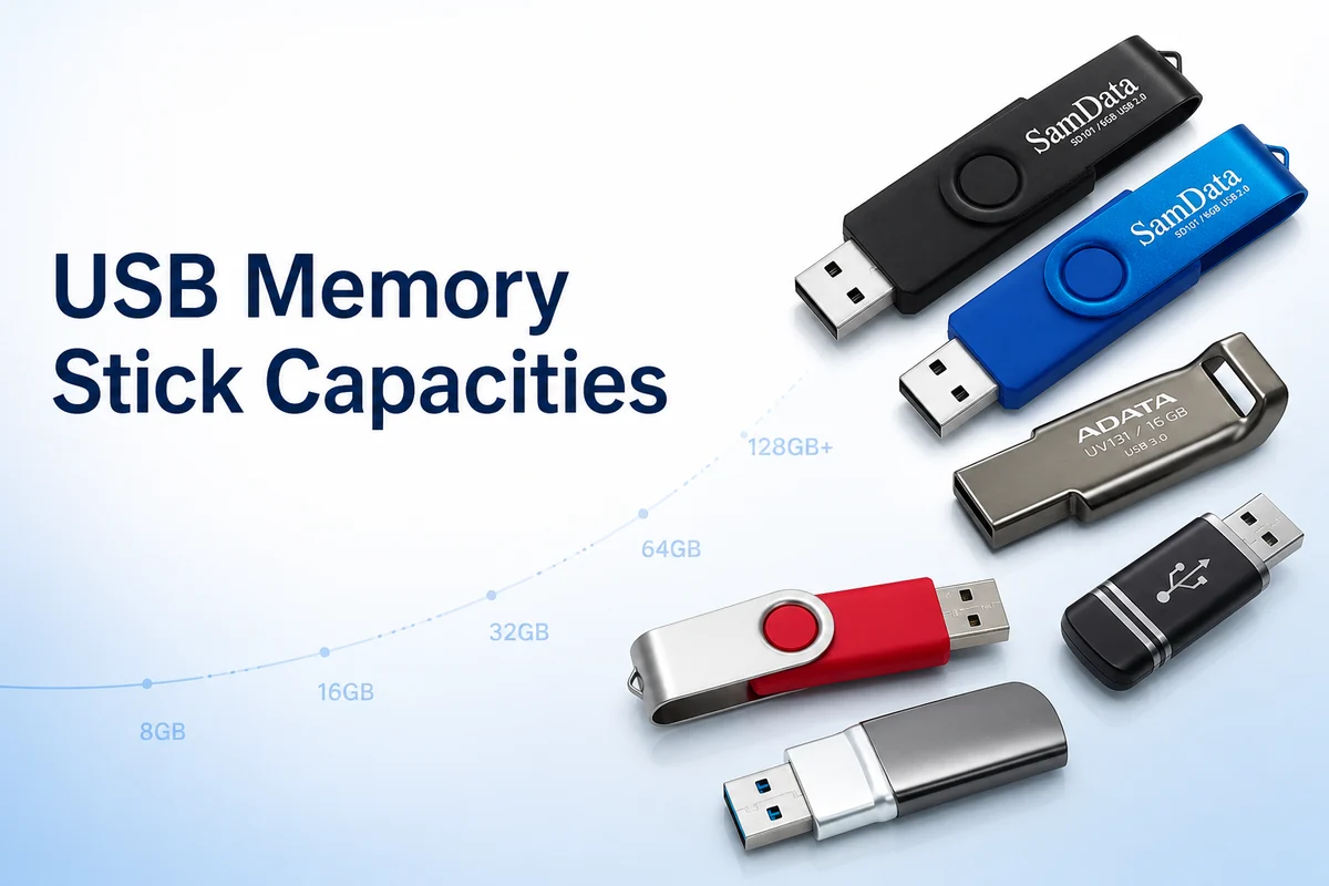 USB memory stick capacities buying guide