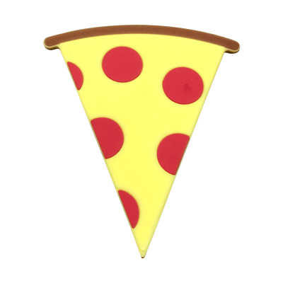 Pizza-shaped mobile wireless charger