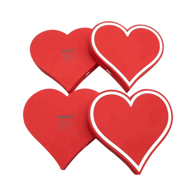 Red heart-shaped mobile wireless charger
